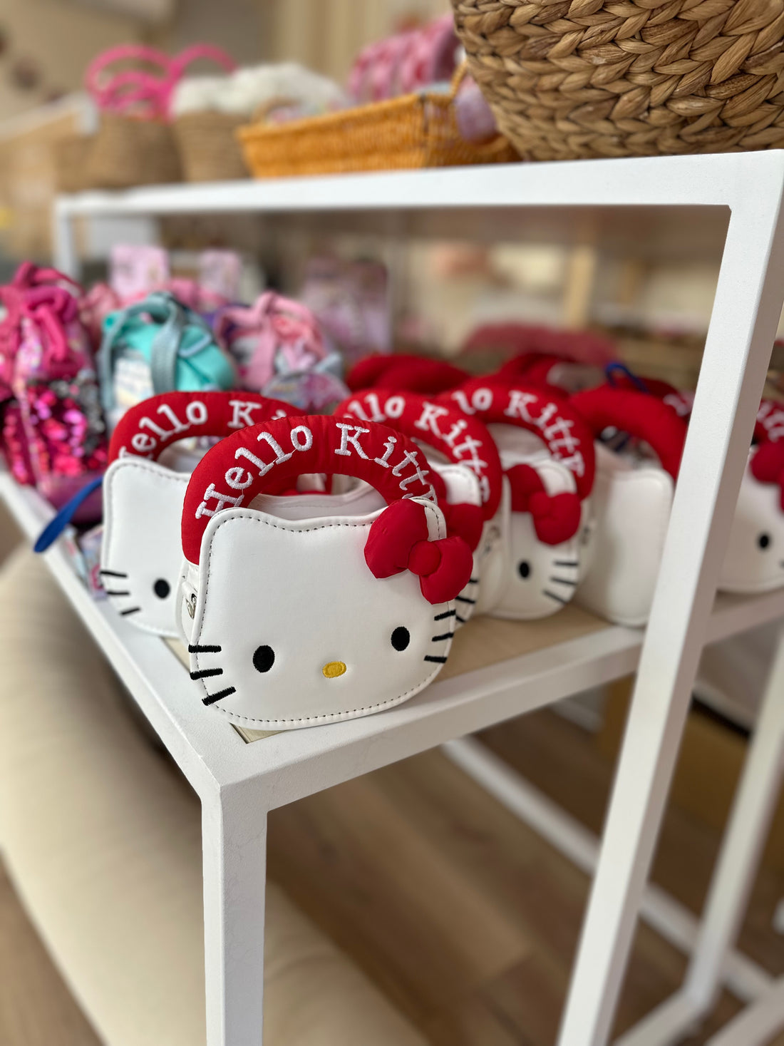Sevimli Hello Kitty Charm Beyaz Çanta